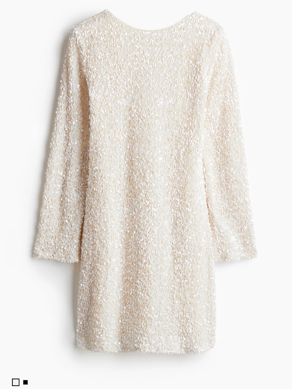 H&M Cream Sequin Teddy Jacket